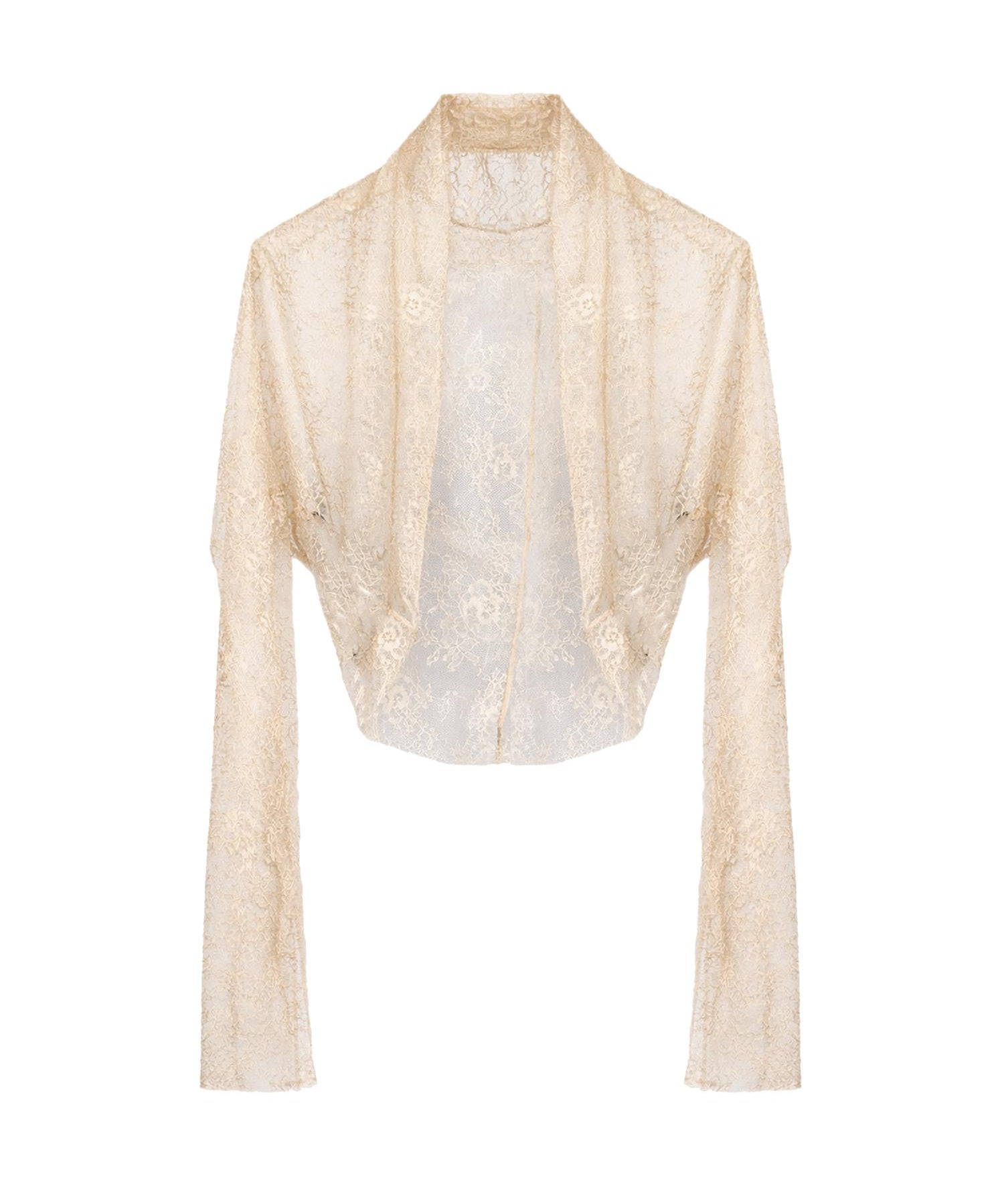 Coprispalle cropped in jersey con paillettes A33061648 0180 ALBERTA FERRETTI 