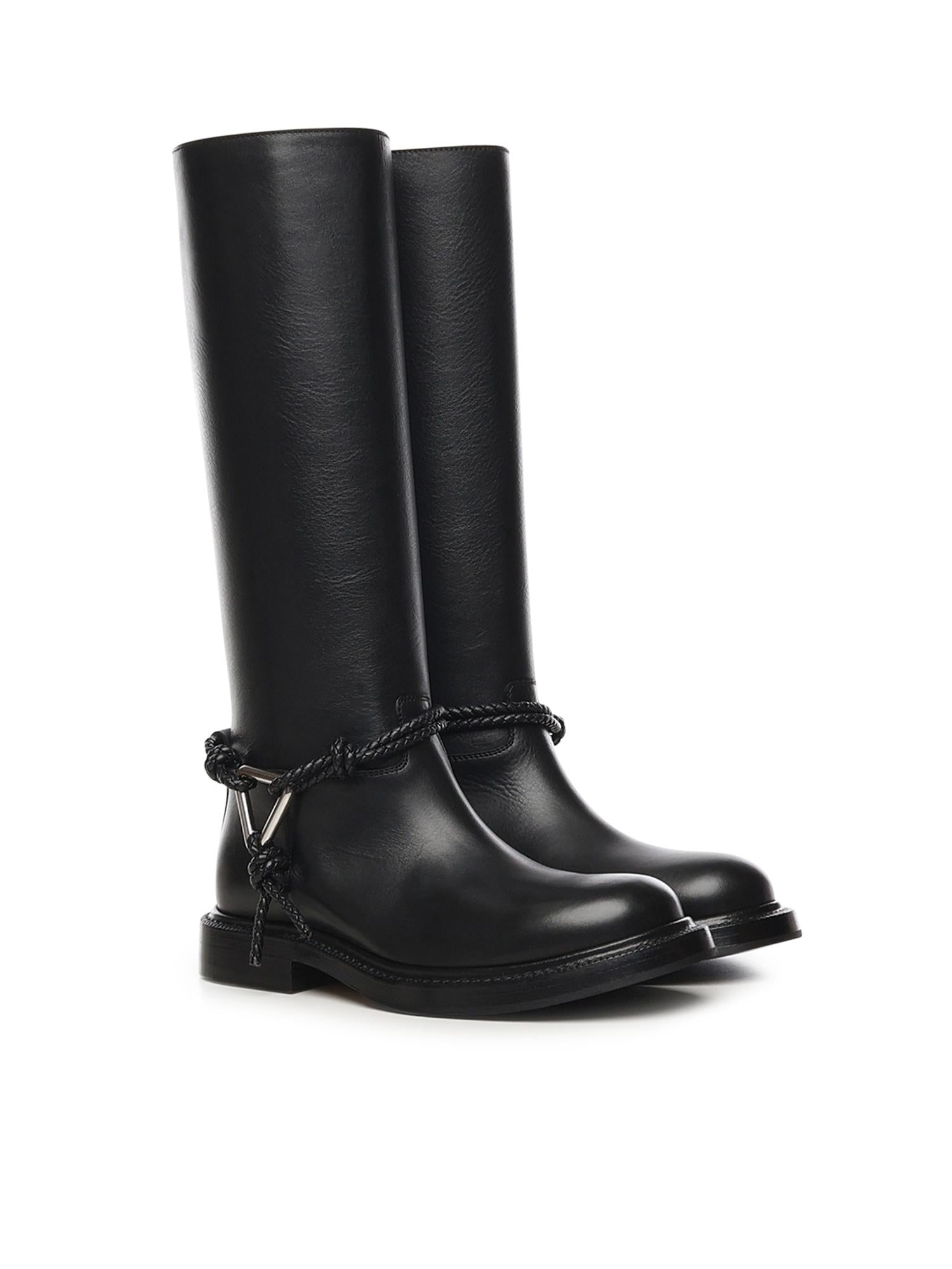 Stivali James in pelle 843952 V60E01000 BOTTEGA VENETA 