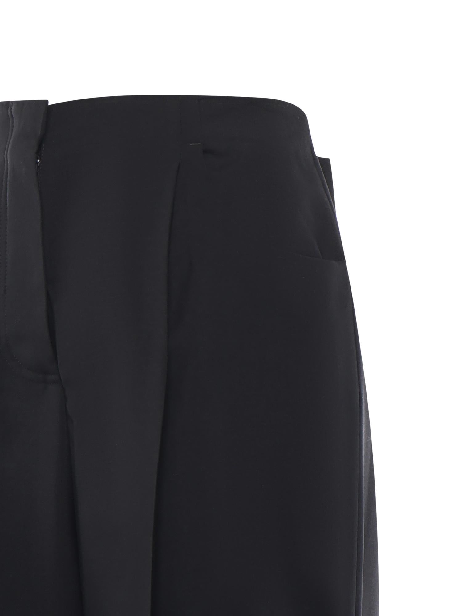 Pantaloni wide leg in lana e mohair FR6655 AQ3HF0GME FENDI 
