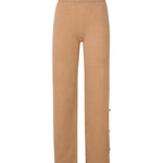 Pantaloni in maglia con bottoni decorativi in oro MMDMA4060 CAMMELLO MARIUCCIA Milano 