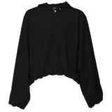 Felpa in cotone con cappuccio PRESS25M08073 BLK01 HELIOT EMIL 
