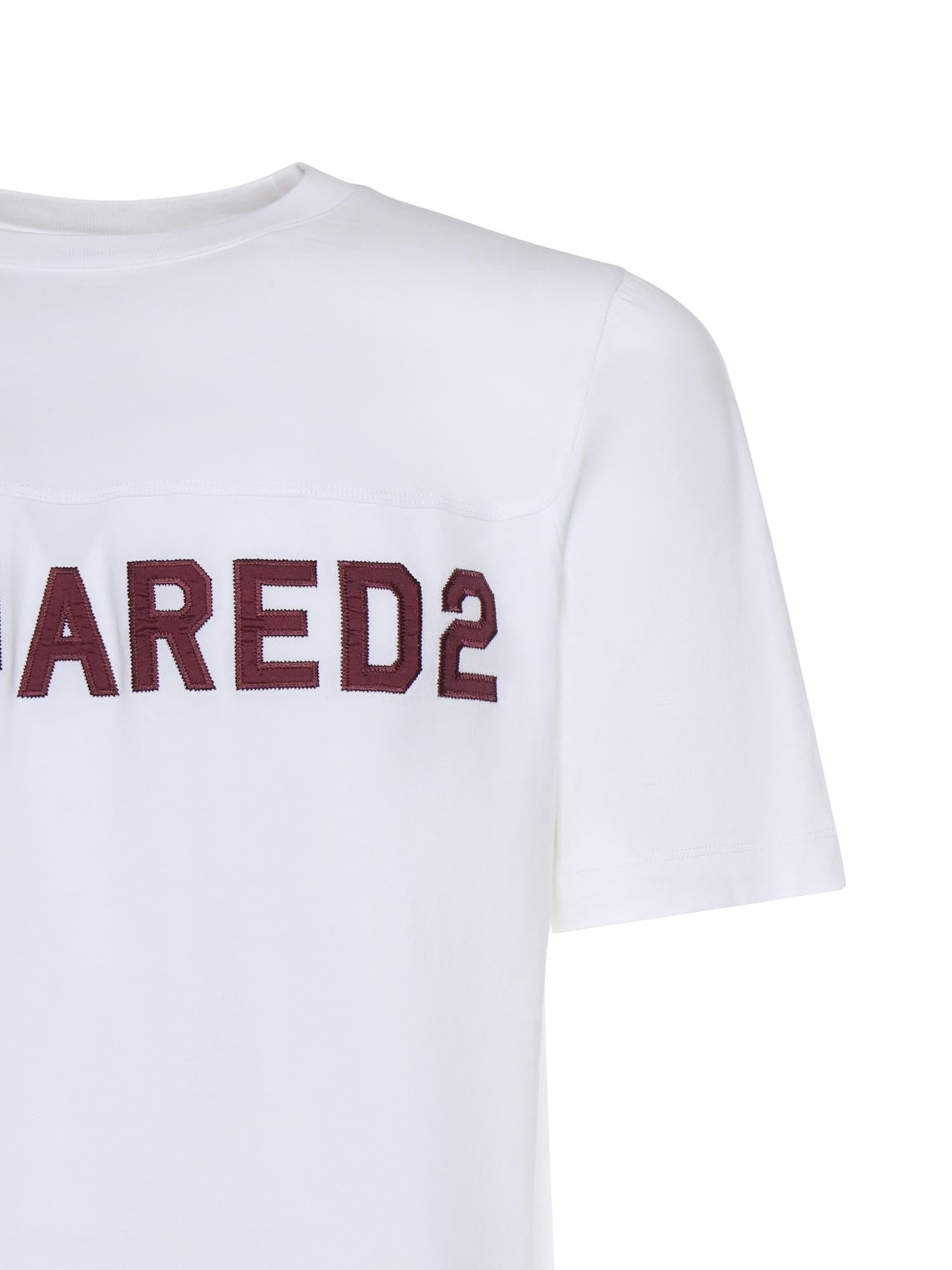 T-shirt in jersey con logo S74GD1527 D20108100 DSQUARED2 