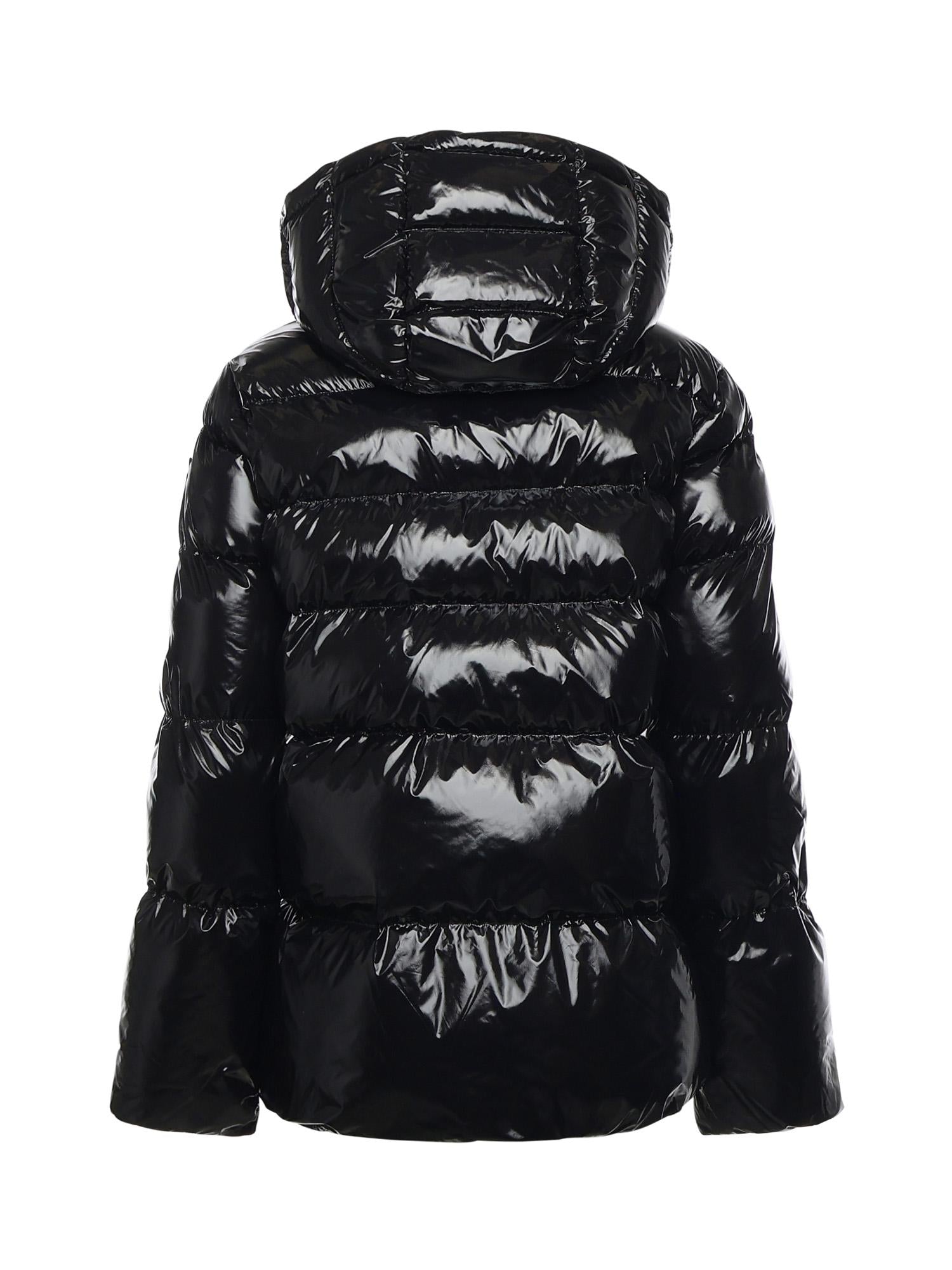 Piumino in crystal nylon con cappuccio 101597 A2P7Z99 PINKO 