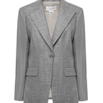 Giacca sartoriale monopetto in flanella 79AAQ509 N0615825 GENNY 