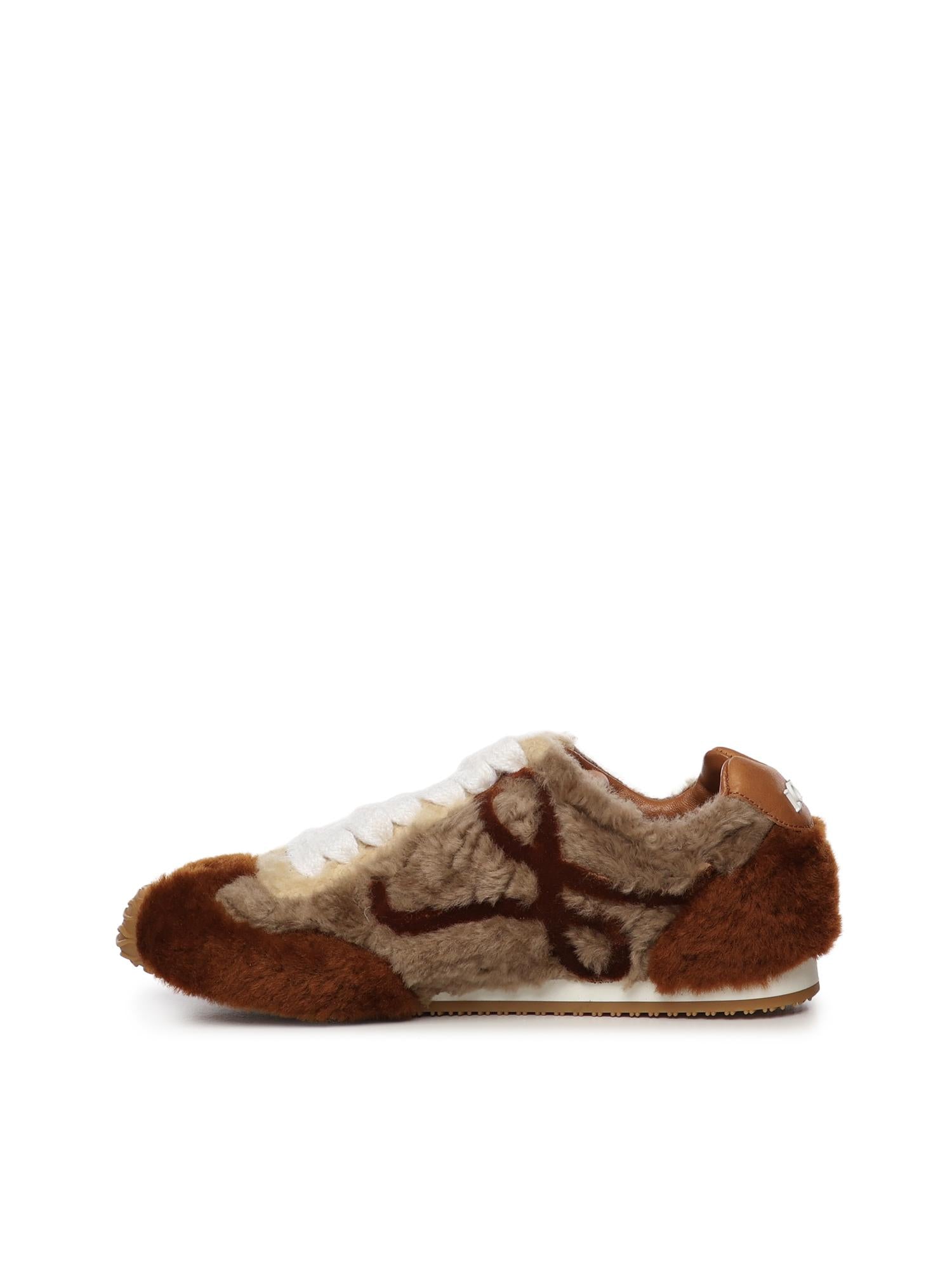 Sneaker Ballet Runner 2.0 in shearling L814282X73 8892 LOEWE 