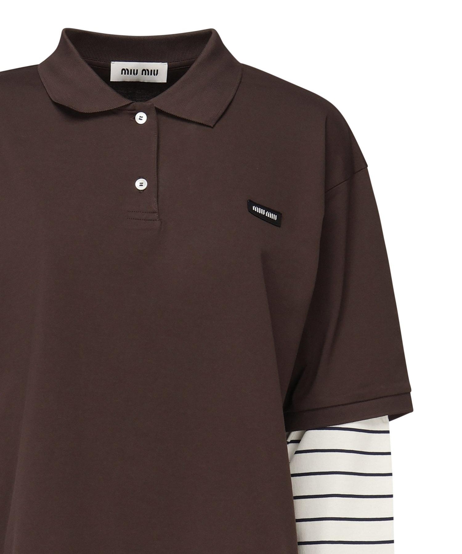 Polo in jersey MJL076 17ORF0RQM MIU MIU 