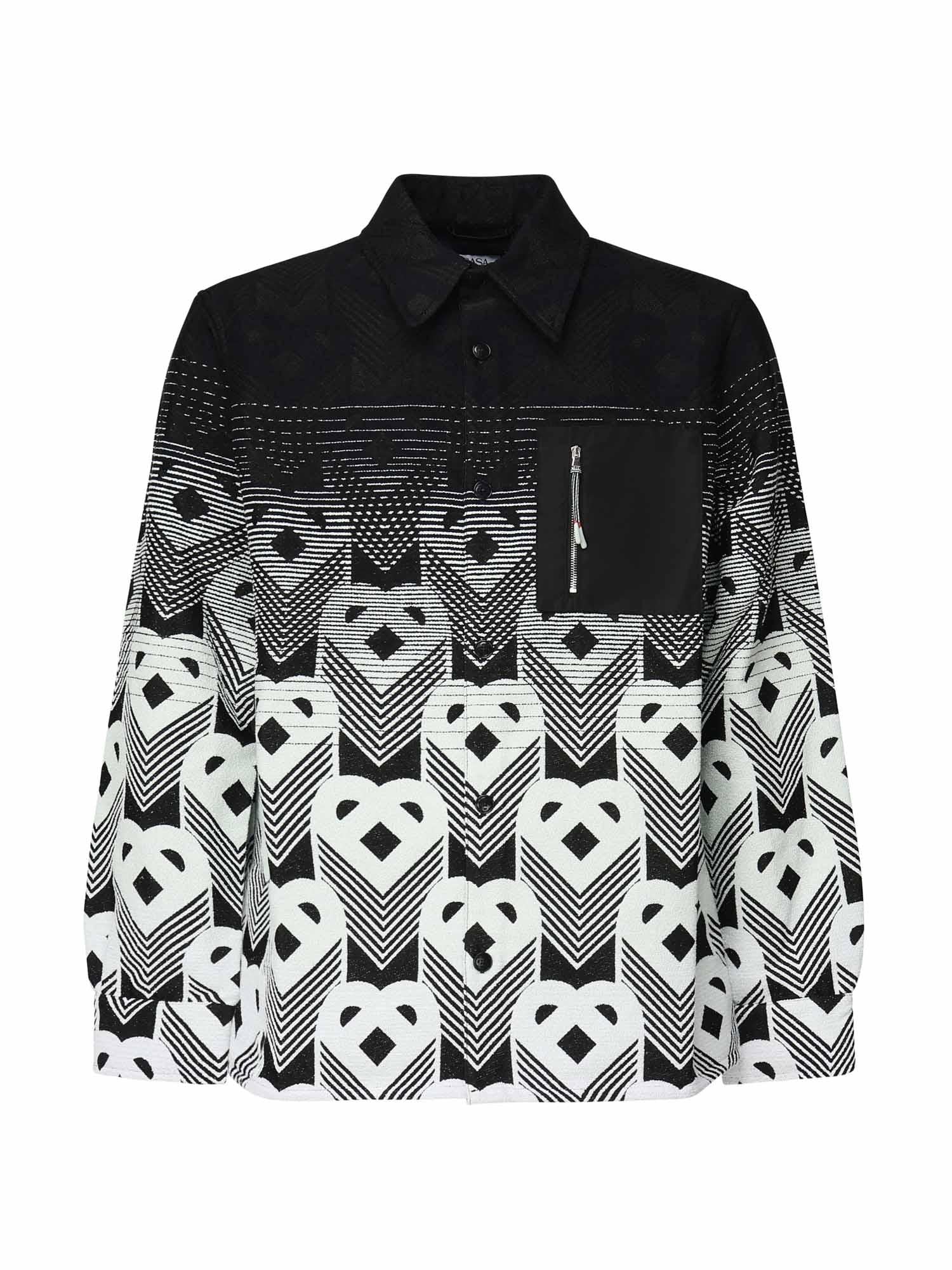 Camicia con monogramma sfumato MPF25JK37401  CASABLANCA 