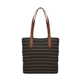 Borsa shopping con logo 73BS9M802 CASSIENERO/CUOIO V° 73 