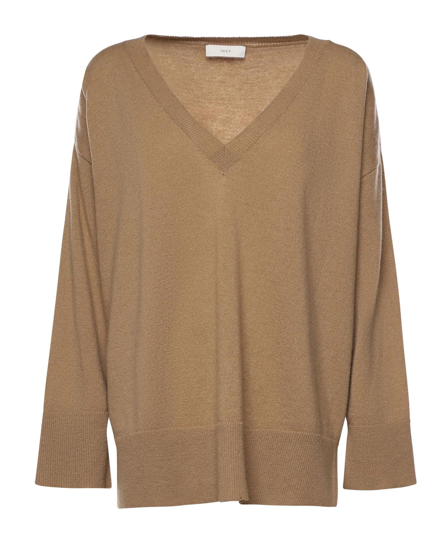 Maglia in lana e cashmere MGKD11004 CAMMELLO INSPIRED BY AKEP 