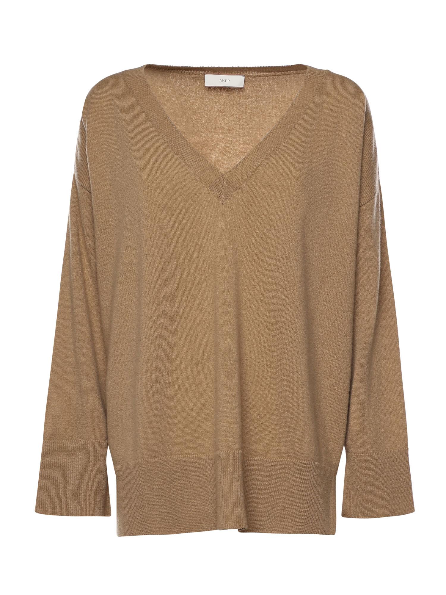 Maglia in lana e cashmere MGKD11004 CAMMELLO INSPIRED BY AKEP 