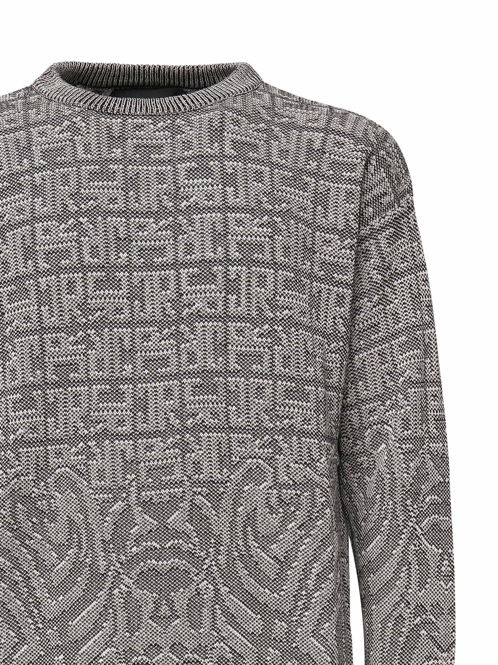 Maglione grigio con logo integrato RMP25003MA  JOHN RICHMOND 