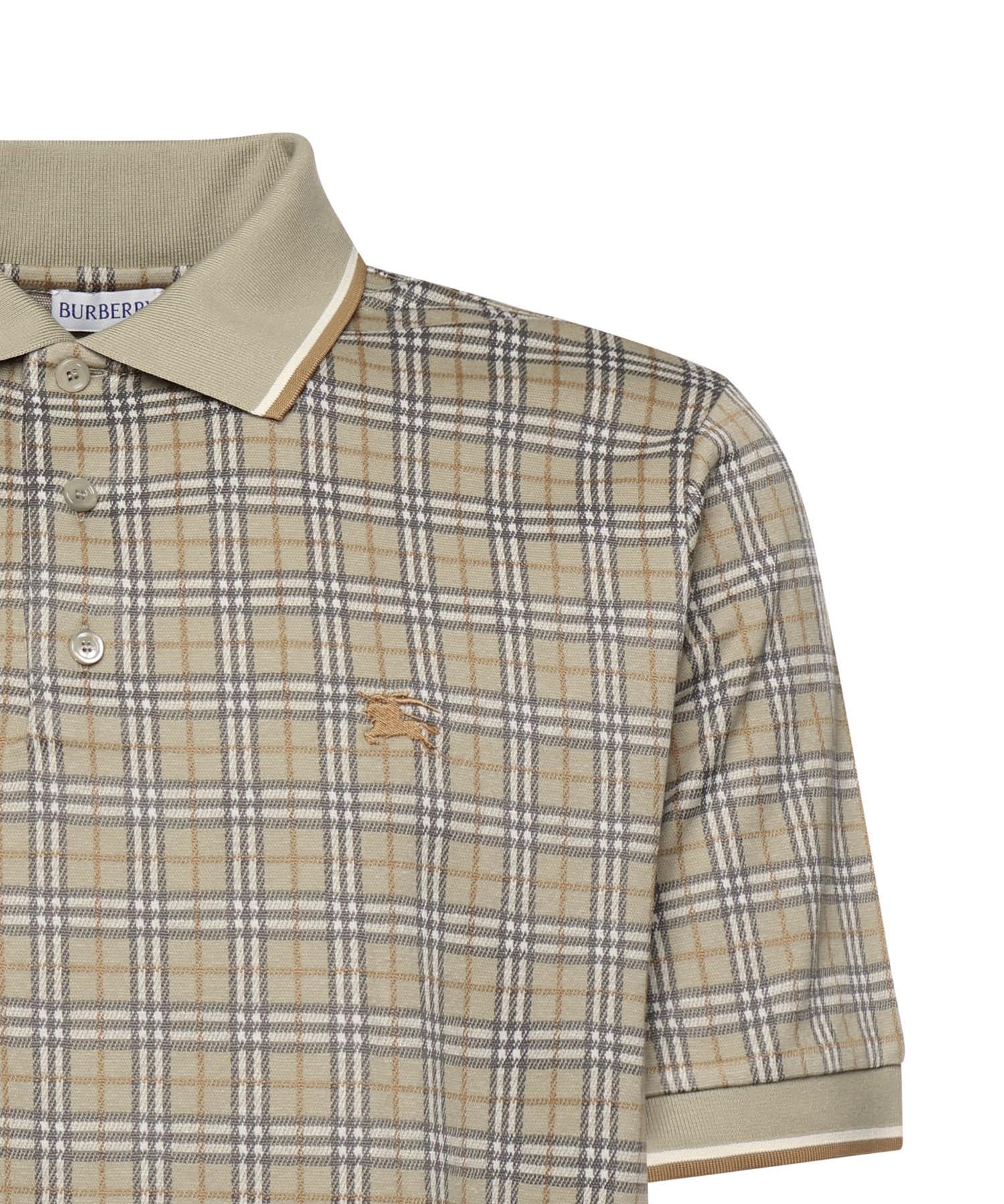 Polo in misto cotone Check<BR/> 8119563 C4053 BURBERRY 