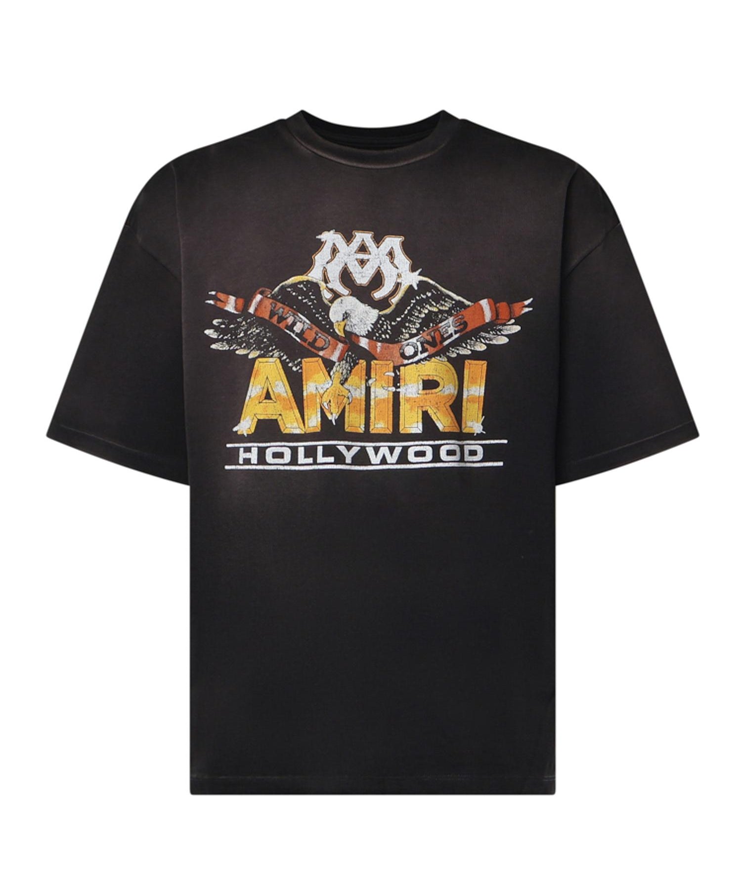 T-shirt con logo in cotone<BR/> AMTOJR1200 001 AMIRI 
