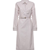 Abito midi chemisier a righe FDD515 AVJXF1UKB FENDI 