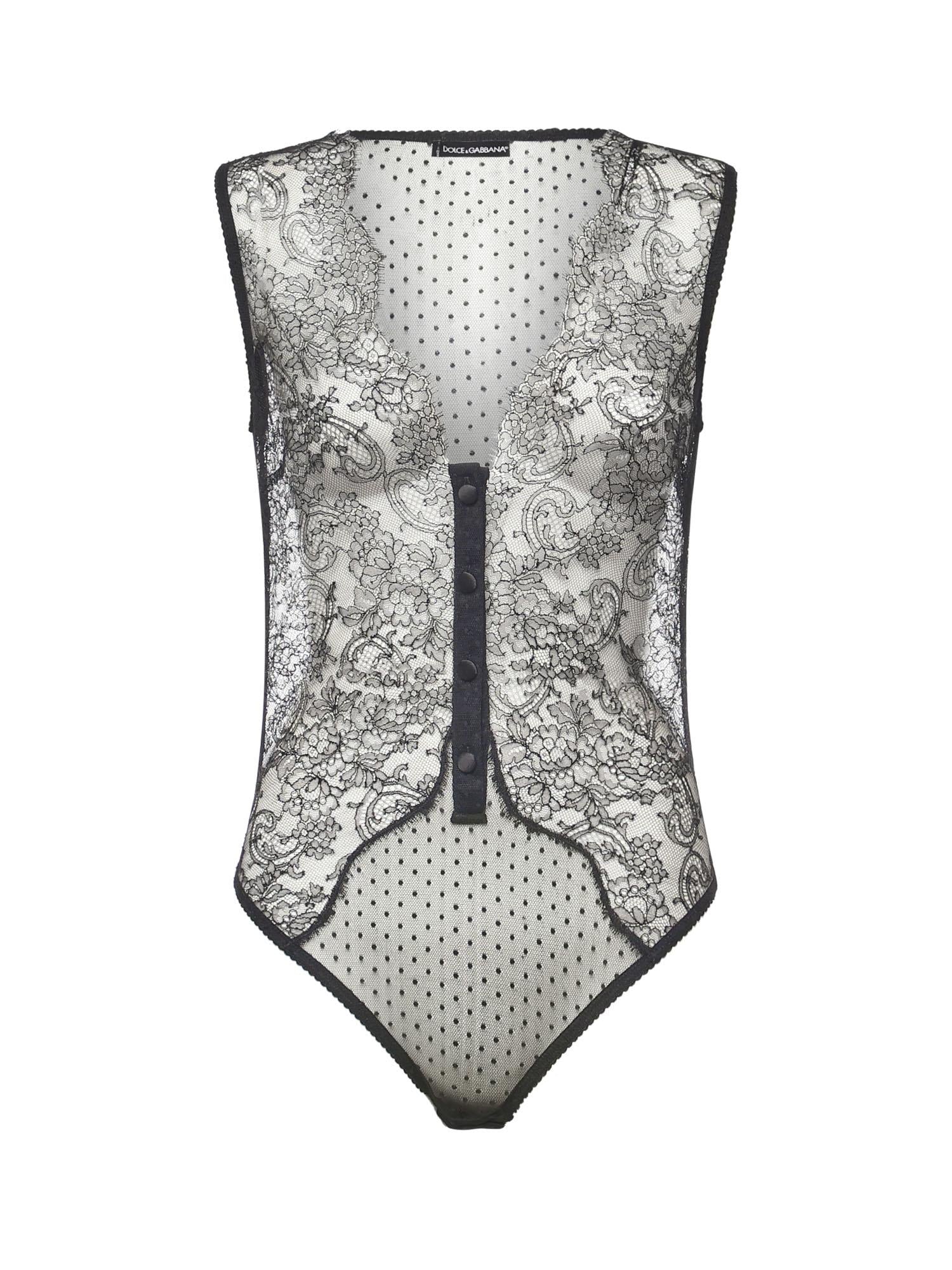 Body in plumetis testurizzato O9A21T ON0ALN0000 DOLCE & GABBANA 