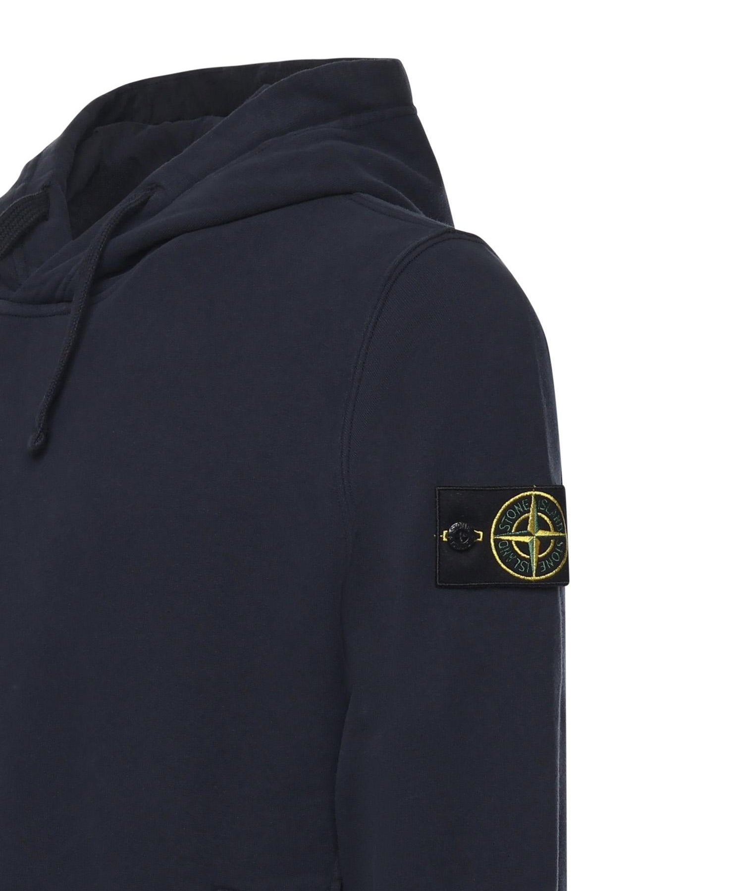 Felpa con cappuccio e logo<BR/> K2S156100029 S0A20V0020 STONE ISLAND 