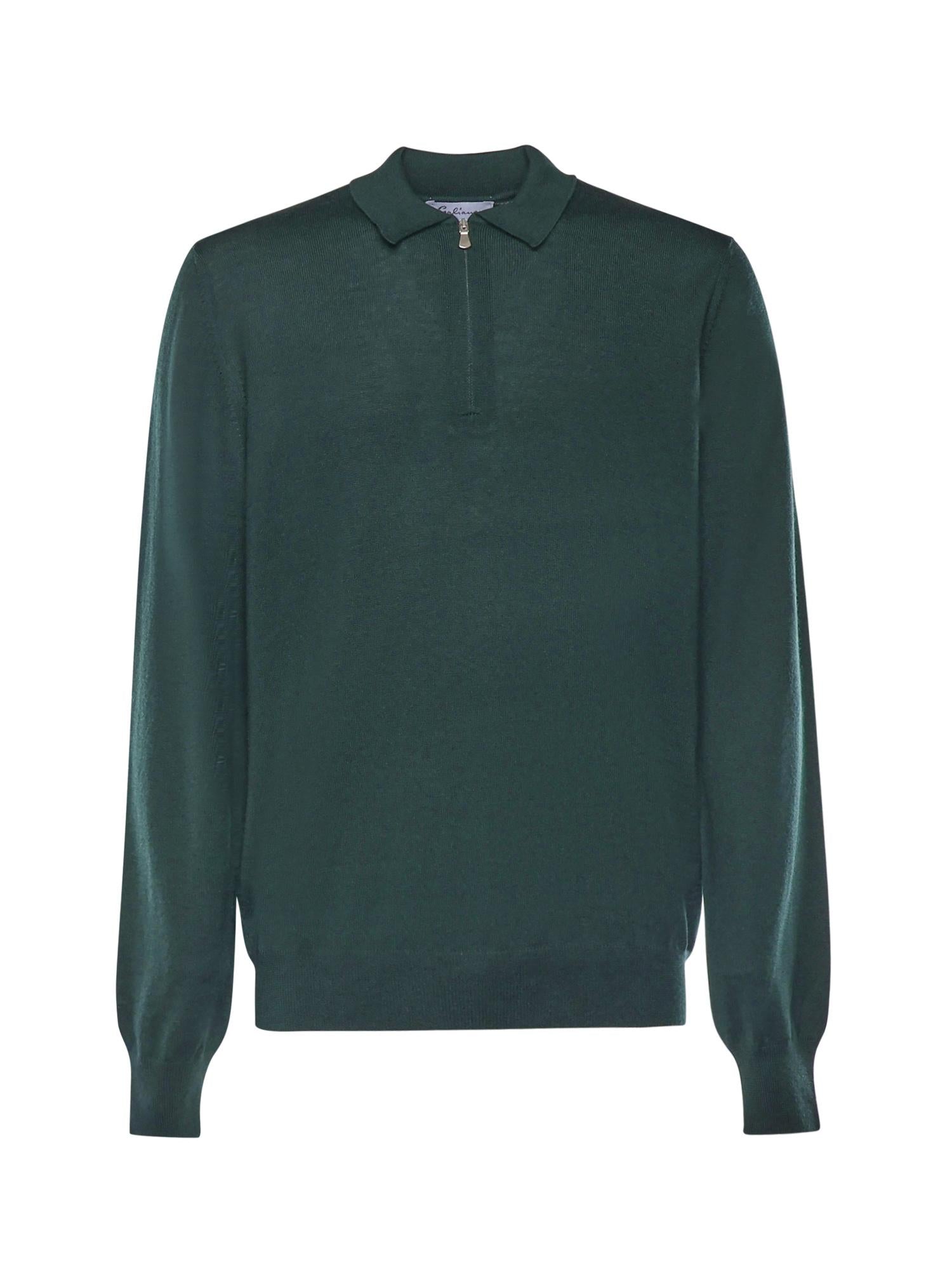 Maglia in lana con colletto polo 14290 55125464 GALIANO 