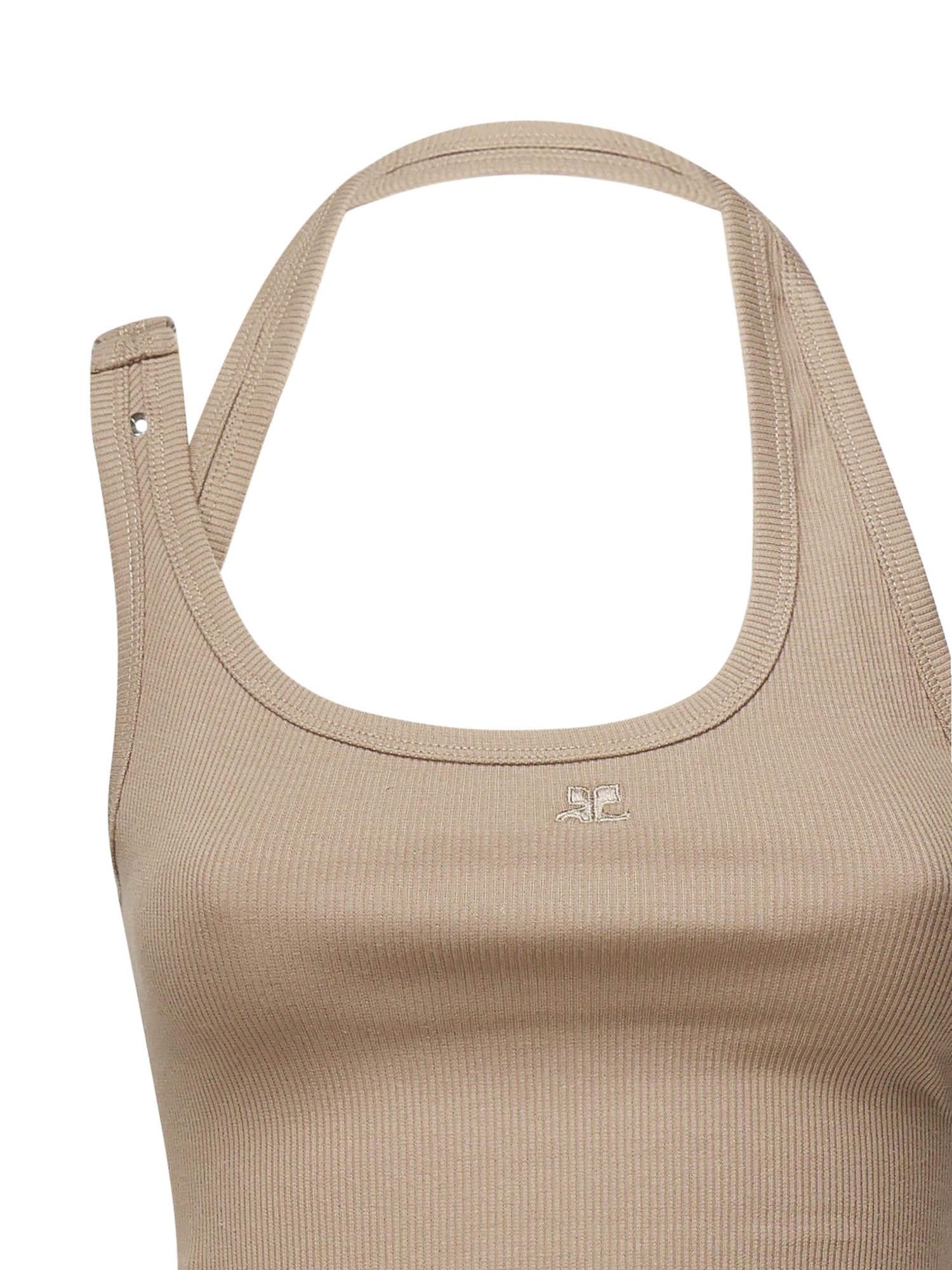 Canotta con fibbia asimmetrica 325JDE143JS0194 1098 COURREGES 