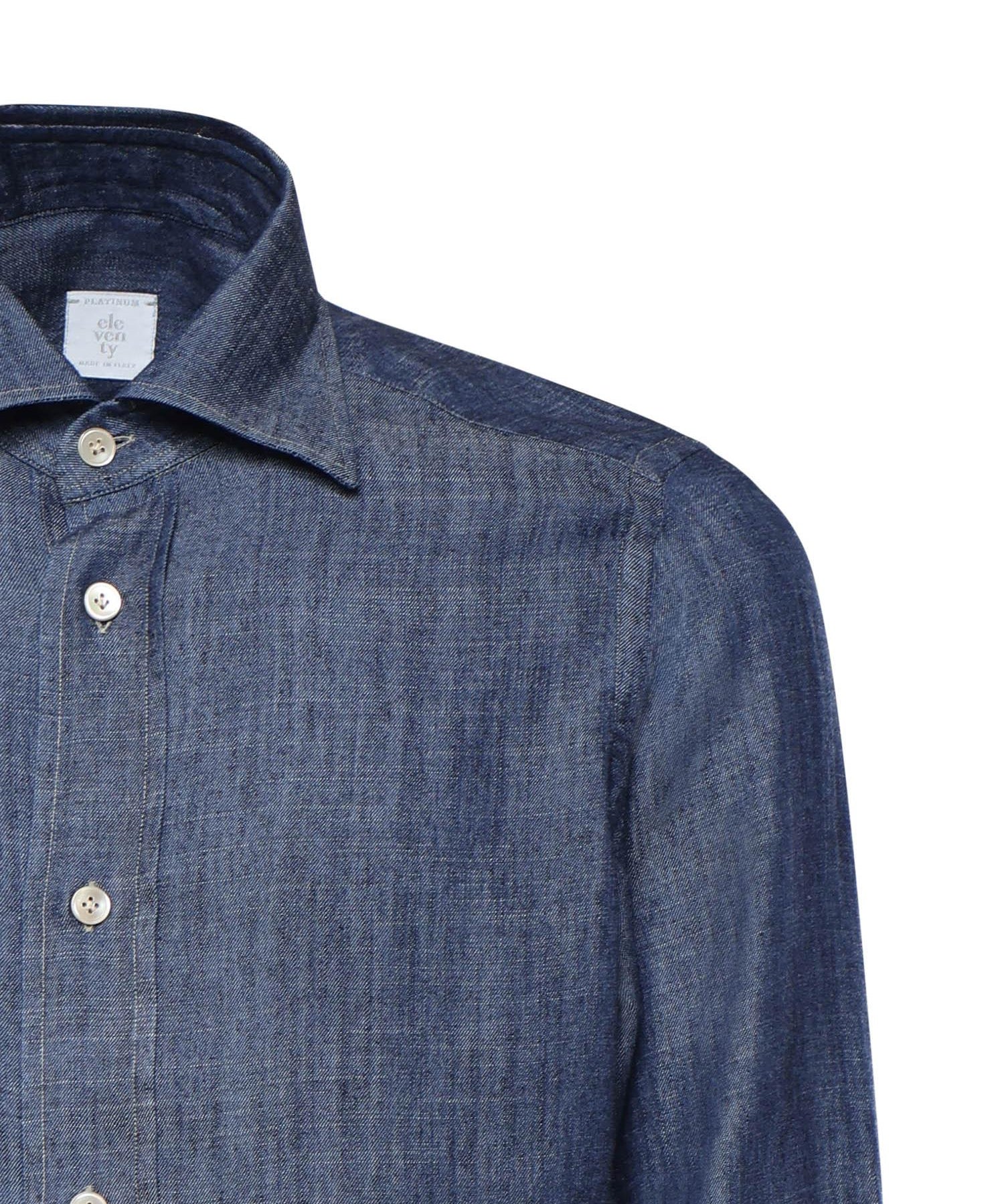 Camicia in lyocell e lino M75CAMK08TES0M146 11 ELEVENTY 
