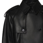 Trench Leadenham cropped in pelle 8129840 A1189 BURBERRY 
