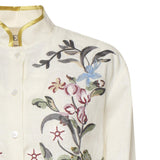 Camicia in lino ricamata 8B3AB826 9M4AM0 VALENTINO GARAVANI 