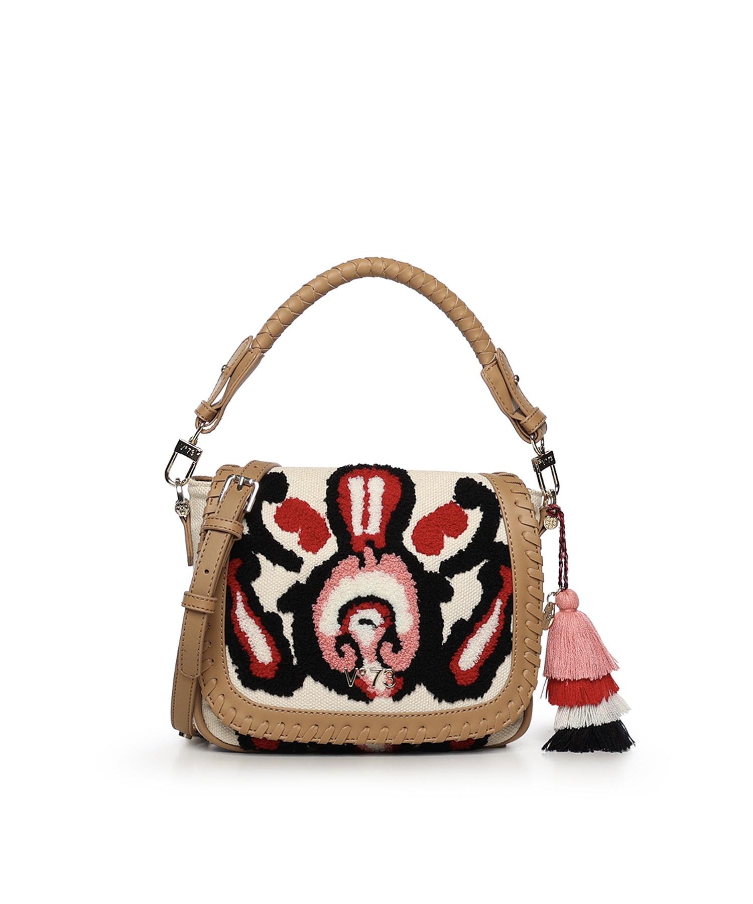 Borsa Marilena con logo 73BS9NA03 MARILENACUOIO/MULTICOLOR V° 73 