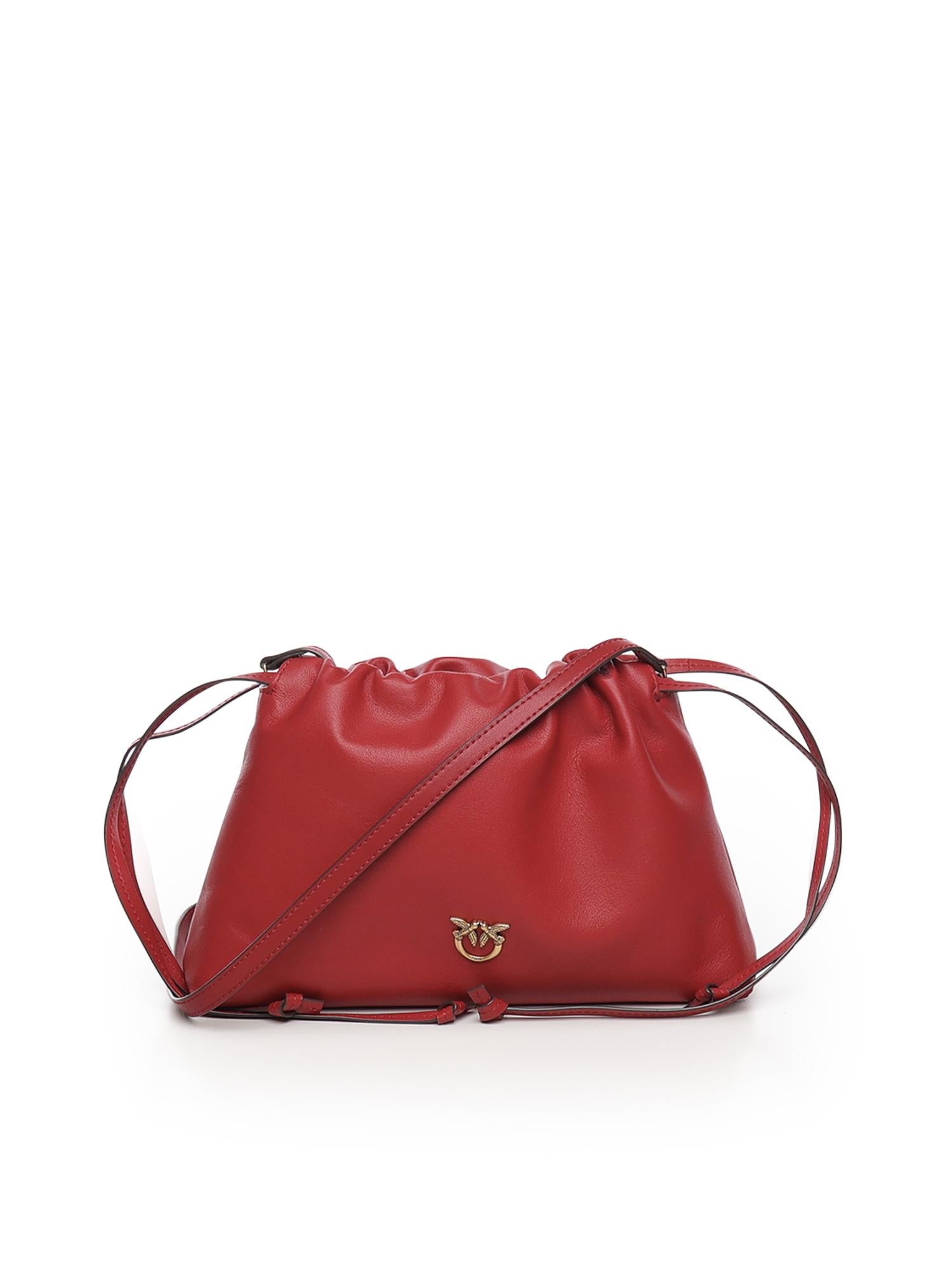 Borsa a spalla piccola in pelle 105907 A0QOOA4Q PINKO 