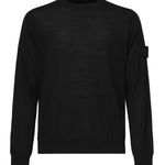 Maglia girocollo nero in lana leggera<BR/> K1S155100066 S00FCV0029 STONE ISLAND 