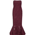 Abito midi in mesh con volant 116275 741 ROTATE 