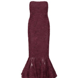 Abito midi in mesh con volant 116275 741 ROTATE 