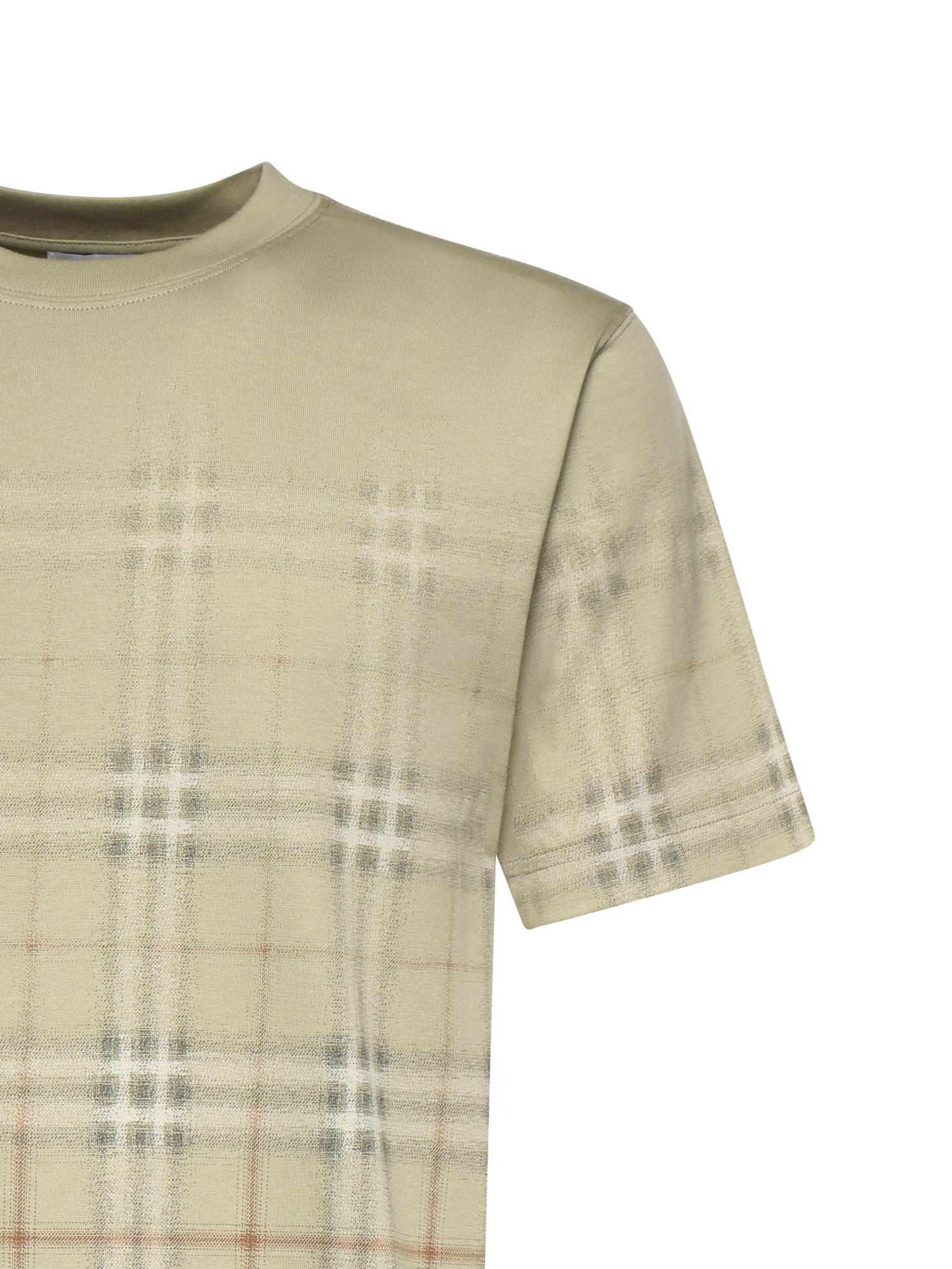 T-shirt in cotone Check sfumato 8119023 C4053 BURBERRY 