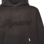 Felpa con cappuccio nera vintage<BR/> MLM100160 17 REPRESENT 
