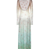 Abito copricostume in viscosa lamé motivo ragnatela dégradé con ricamo MS26SQ0T BR014ESMSMG MISSONI 