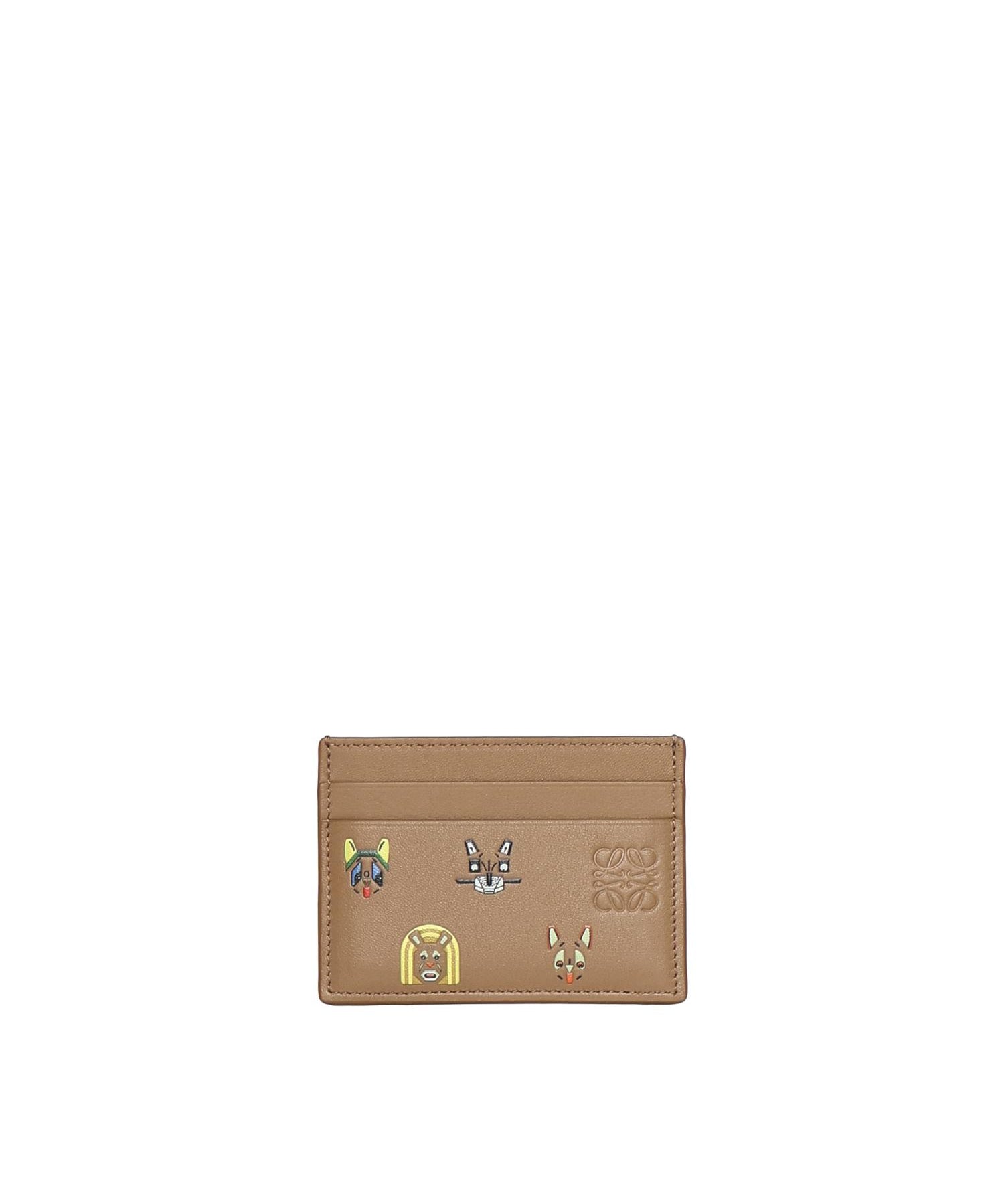 Portacarte Cats in pelle di vitello C643322X47 9579 LOEWE 