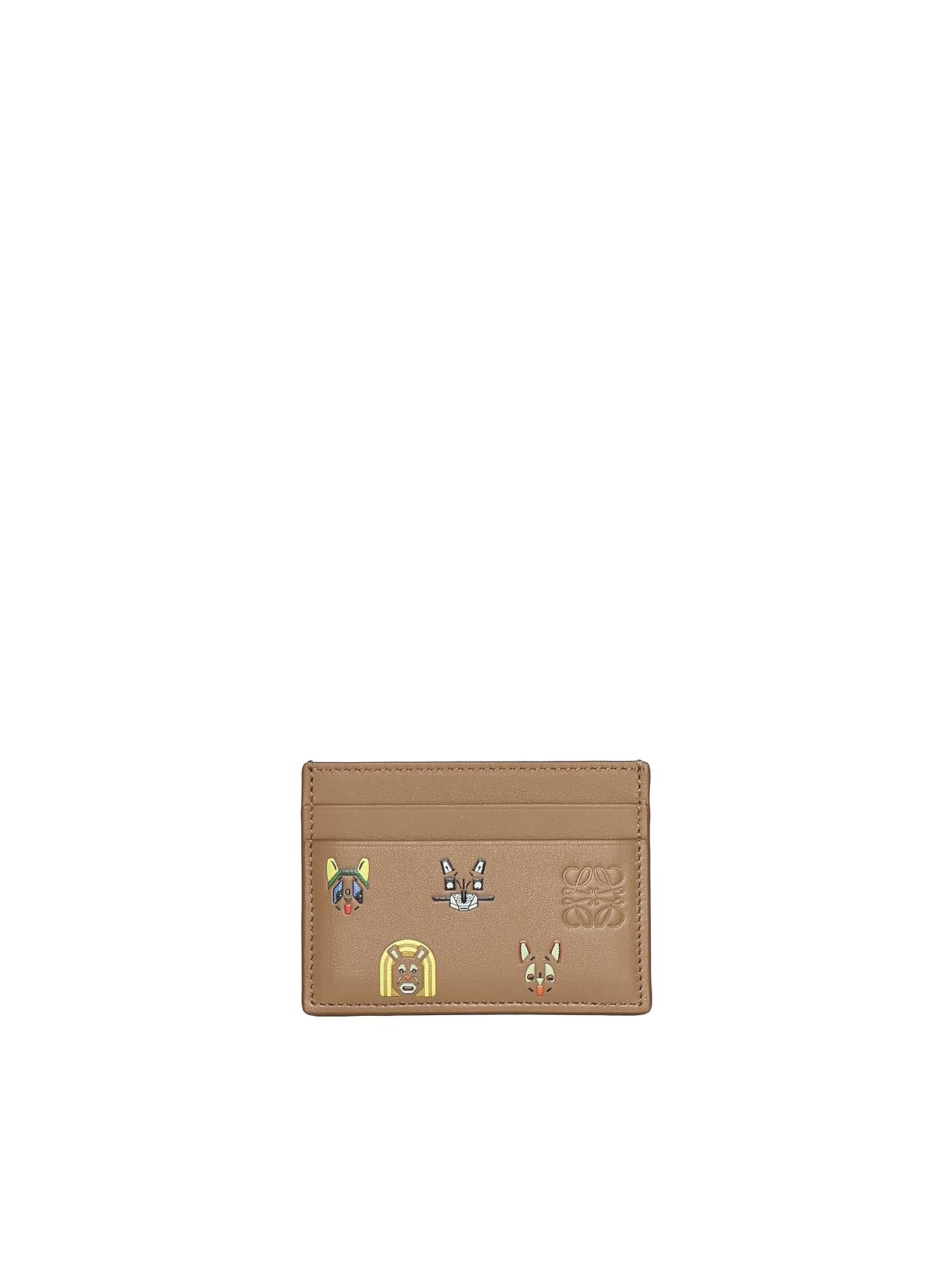 Portacarte Cats in pelle di vitello C643322X47 9579 LOEWE 