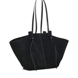 Borsa tote Mochi in pelle scamosciata LARGE MOCHI SUEDE BLACK YUZEFI 