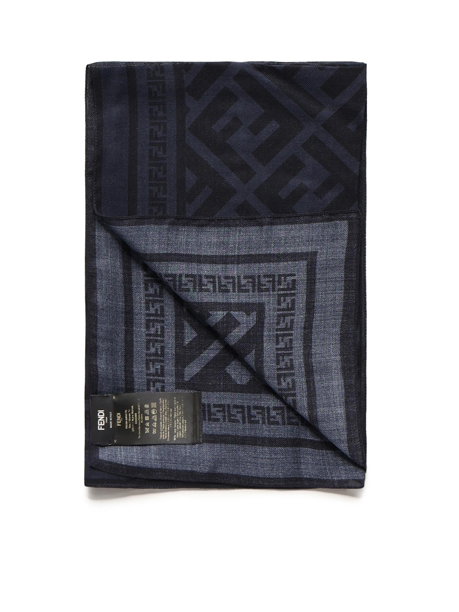 Bandana in lana e seta FF jacquard FXS384 AWU0F0ZNZ FENDI 