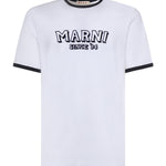 T-shirt in cotone con logo HUMU0198MP USCY91LOW01 MARNI 
