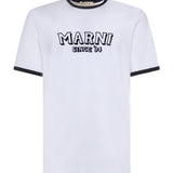 T-shirt in cotone con logo HUMU0198MP USCY91LOW01 MARNI 