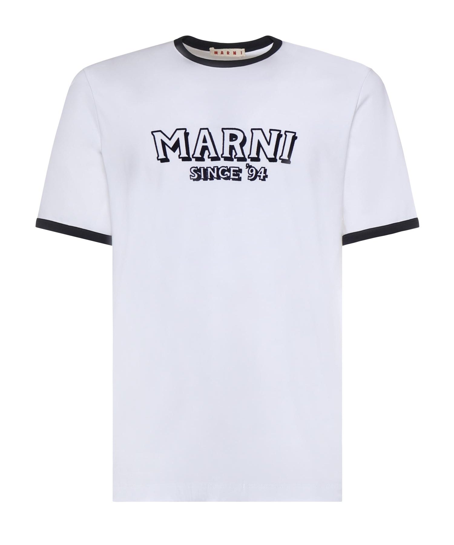 T-shirt in cotone con logo HUMU0198MP USCY91LOW01 MARNI 