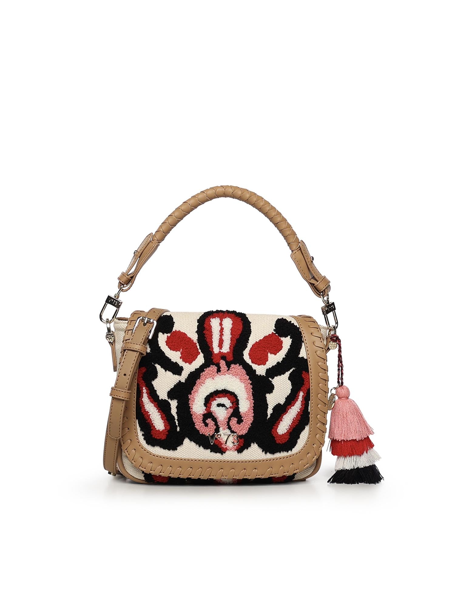 Borsa Marilena con logo 73BS9NA03 MARILENACUOIO/MULTICOLOR V° 73 