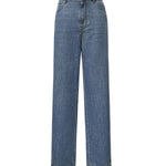 Jeans in chambray con logo GWP394 193KF0013 MIU MIU 