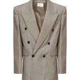 Giacca doppiopetto in lana 821942 Y1I251506 SAINT LAURENT 
