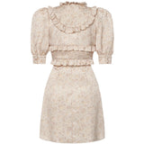 Mini abito in jacquard di seta stampata FABX4297F4670 1682 ALESSANDRA RICH 