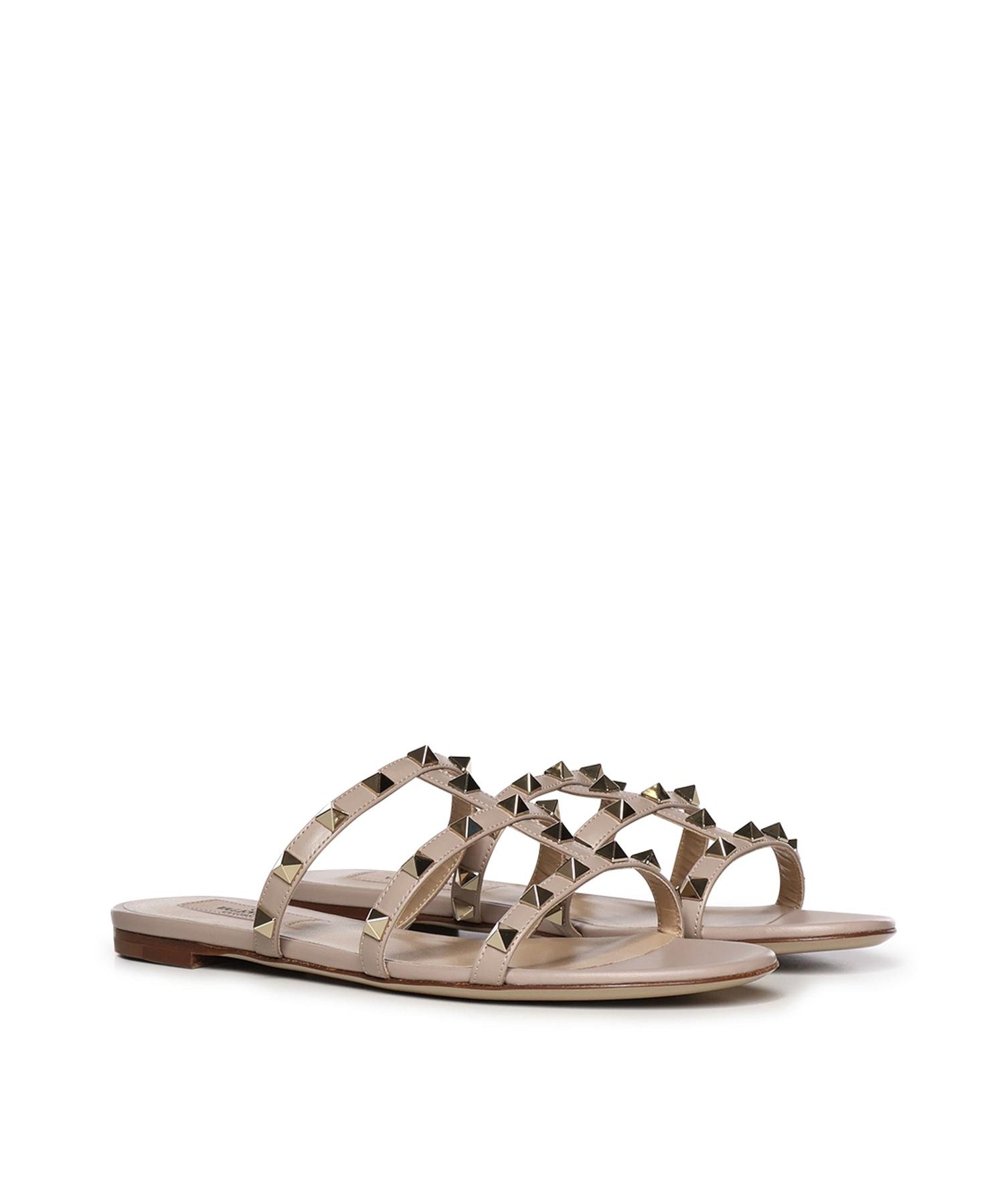 Sandalo slide Rockstud in pelle 7W2S0C49 VODP45 VALENTINO GARAVANI 