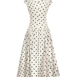 Abito midi in cotone a pois RS26209M C SELF-PORTRAIT 