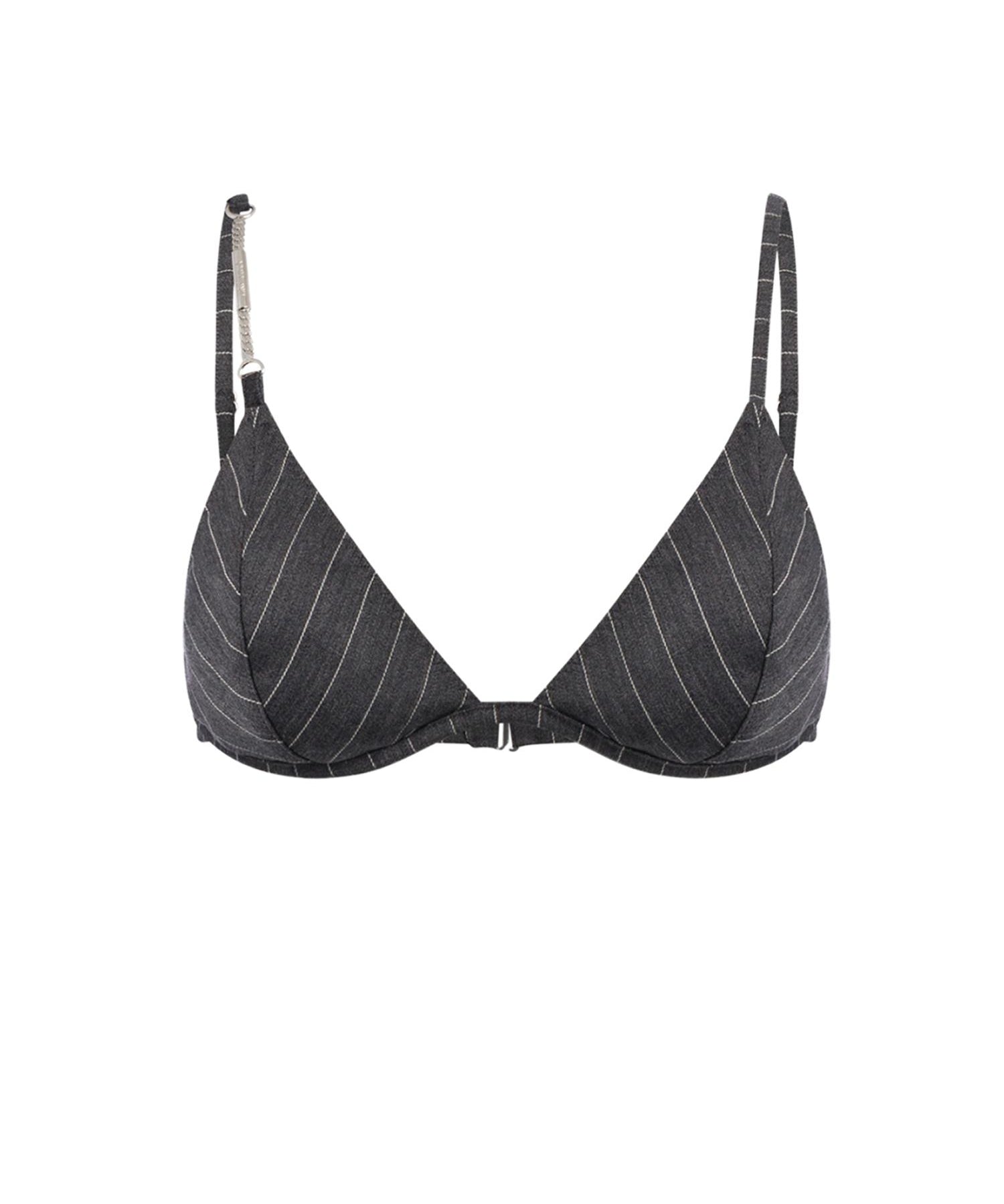 Reggiseno in fresco di lana gessato DC482 ES0080D903 DONDUP 