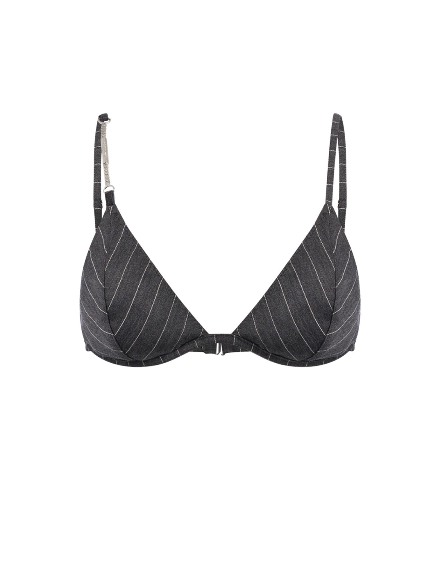 Reggiseno in fresco di lana gessato DC482 ES0080D903 DONDUP 