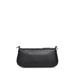 Borsa a spalla piccola Mini Half Moon Baguette in pelle con strass 105914 A2XQZ99N PINKO 