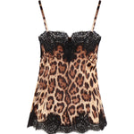 Top in raso stampa leopardo F72K9T FSAXYHY13M DOLCE & GABBANA 